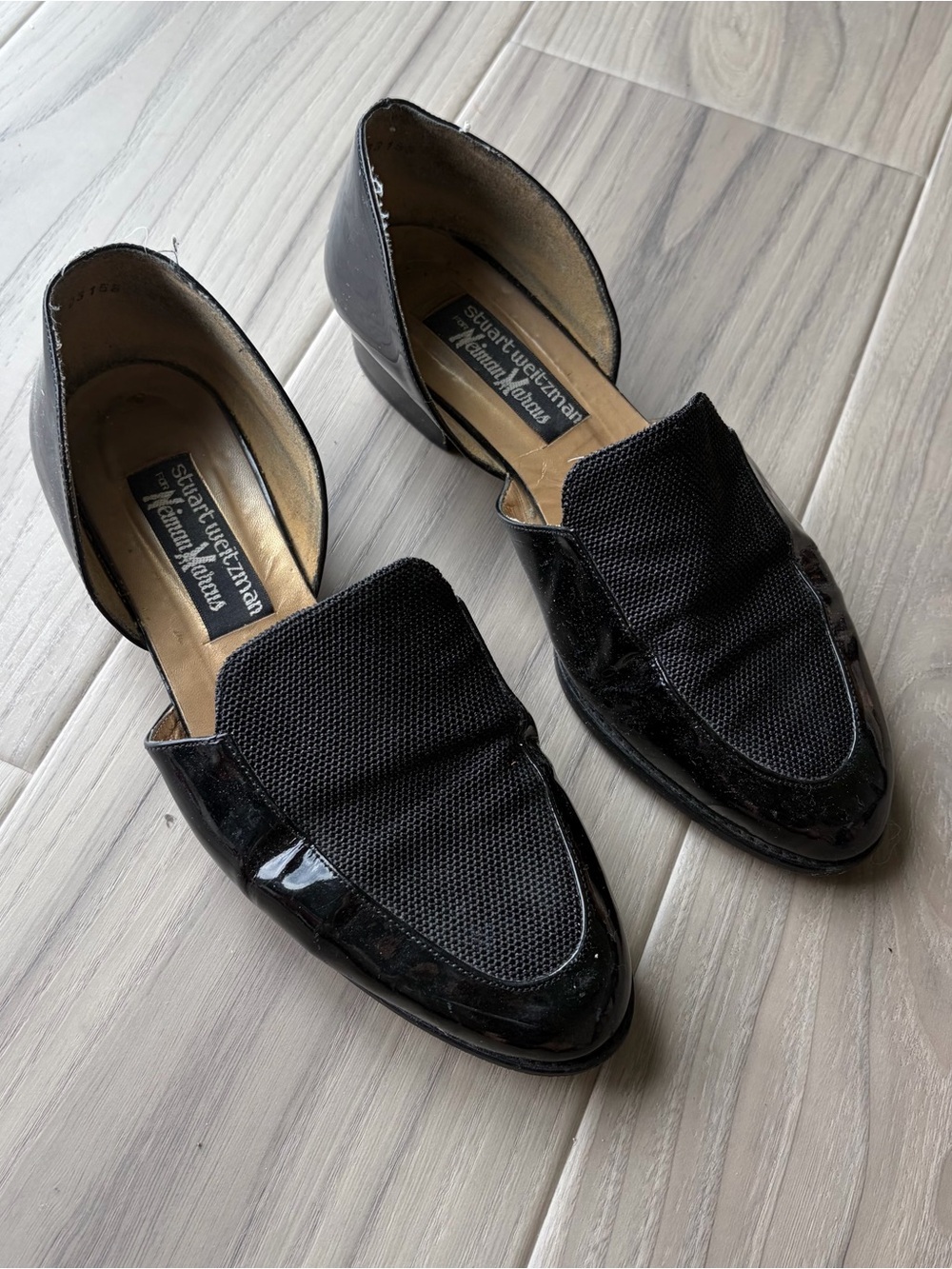 Vintage Stuart Weitzman for Neiman Marcus Black D'Orsay Loafers